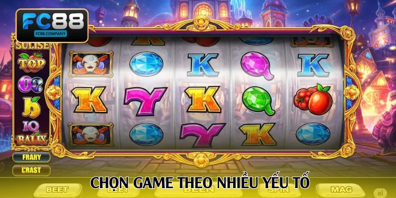 Chọn game theo nhiều yếu tố