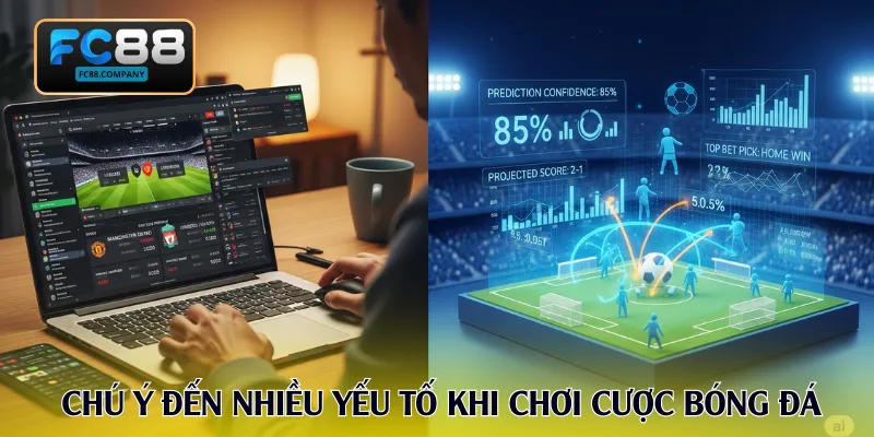 Chú ý đến nhiều yếu tố khi chơi cược bóng đá
