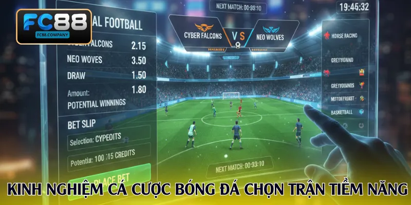 Kinh nghiệm cá cược bóng đá chọn trận tiềm năng