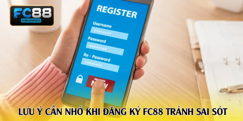 Lưu ý cần nhớ khi đăng ký FC88 tránh sai sót