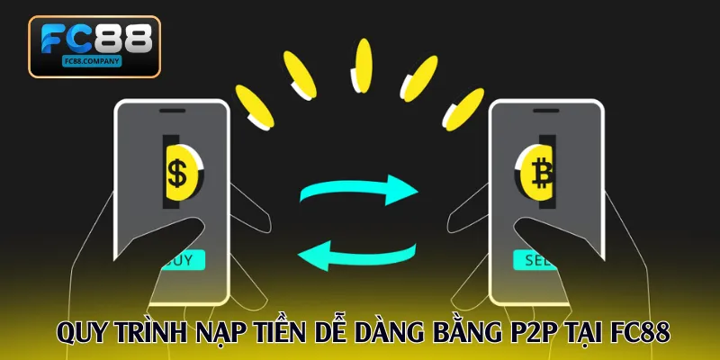 Quy trình nạp tiền dễ dàng bằng P2P tại FC88