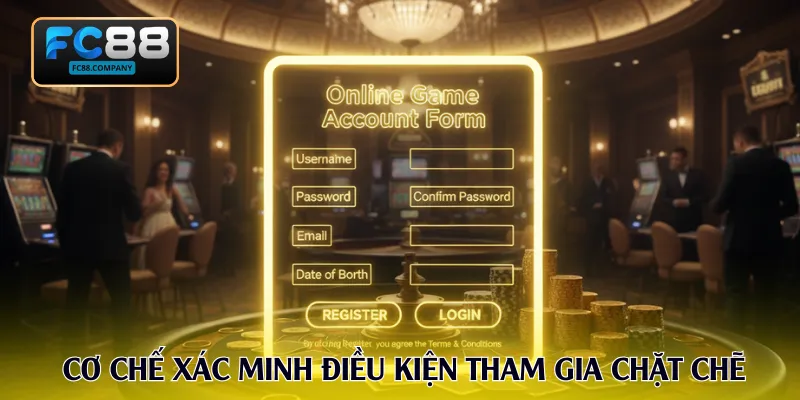 Cơ chế xác minh điều kiện tham gia FC88 triển khai chặt chẽ