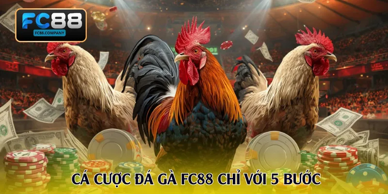Cá cược đá gà FC88 chỉ với 5 bước