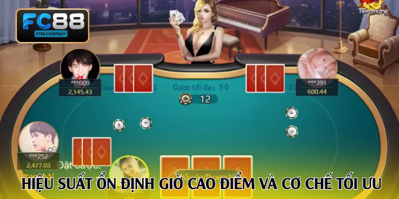 Hiệu suất xử lý ổn định giờ cao điểm và cơ chế tối ưu