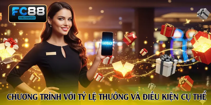 Các chương trình với tỷ lệ thưởng và điều kiện cụ thể