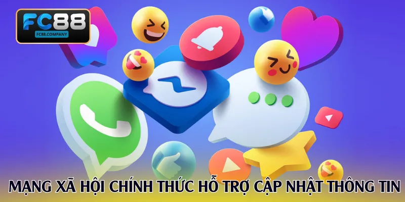 Những kênh mạng xã hội chính thức hỗ trợ cập nhật thông tin